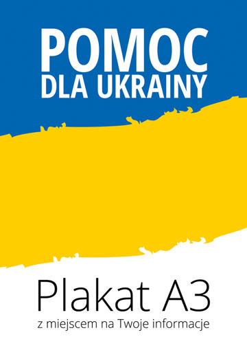 Plakat Pomoc dla Ukrainy wzór format A3 - grafika 2