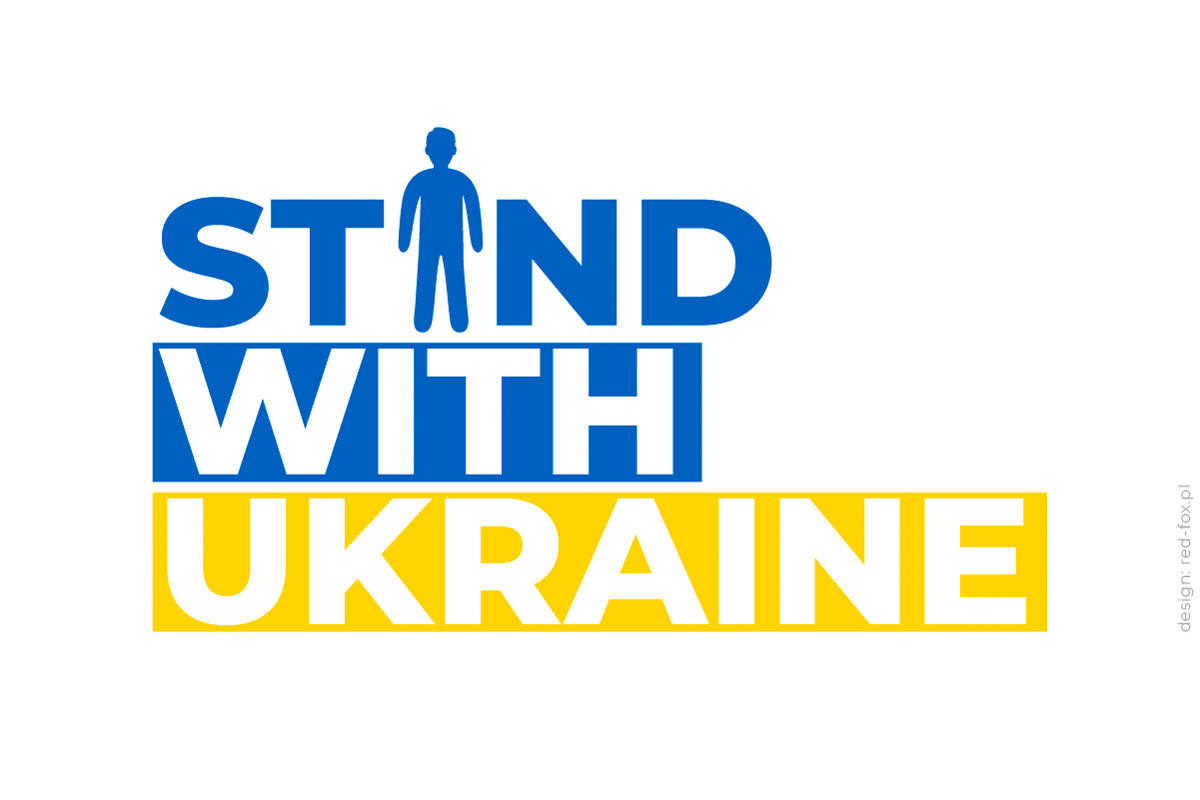 Solidarni z Ukrainą - grafika do posta Facebook | Stand with Ukraine