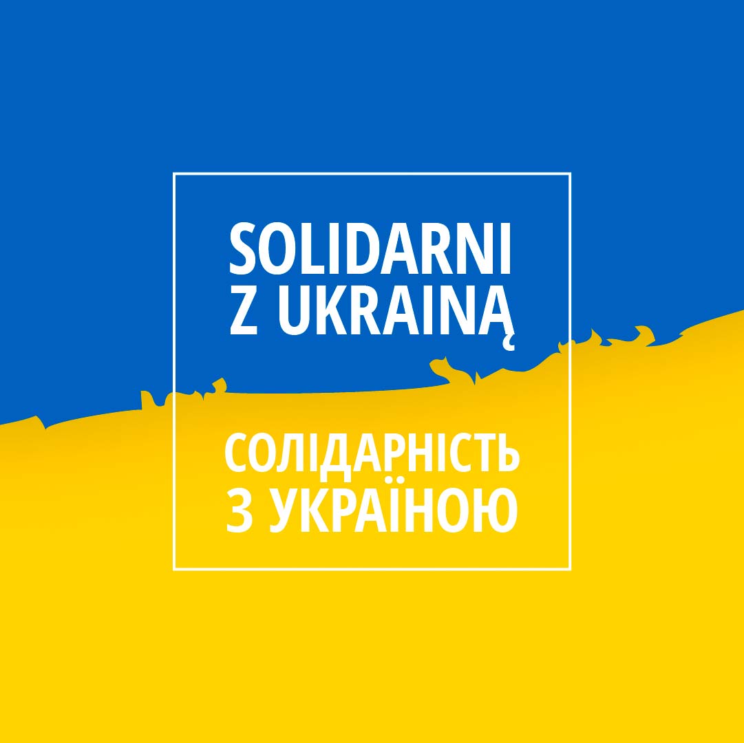 Solidarni z Ukrainą | darmowa grafika do pobrania