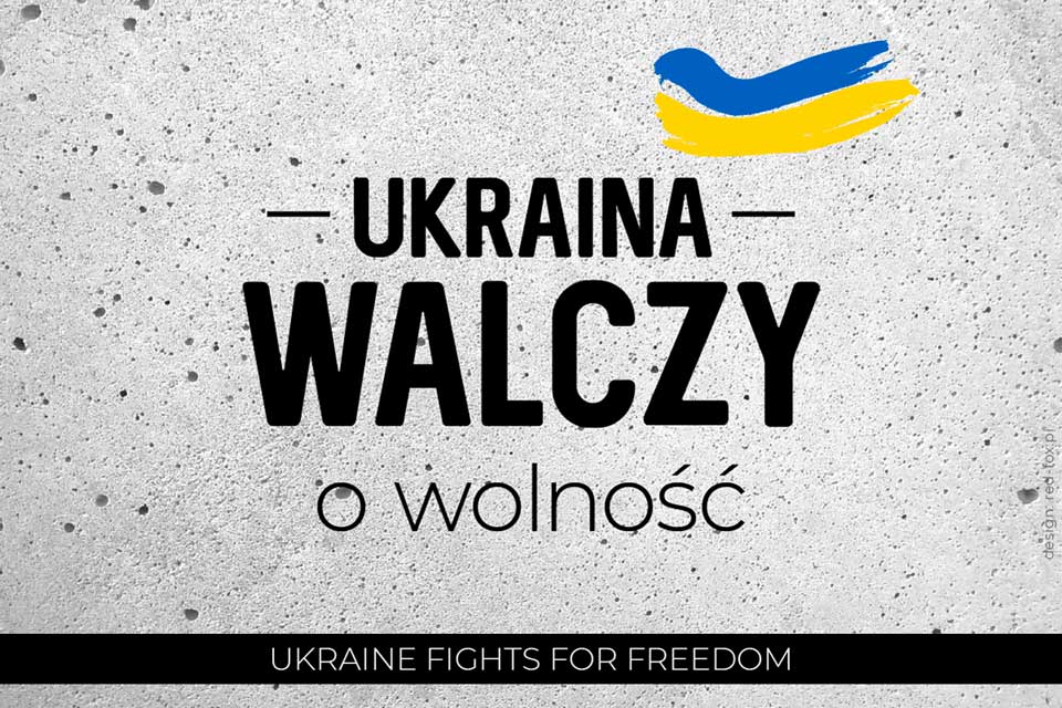 Ukraina walczy o wolność - grafika na Facebooka