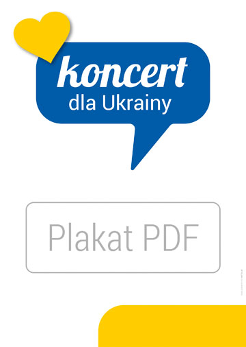 Plakat Koncert dla Ukrainy - wzor A3 grafika 1